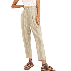 Free People Semi Sweet Cropped Sage green pant